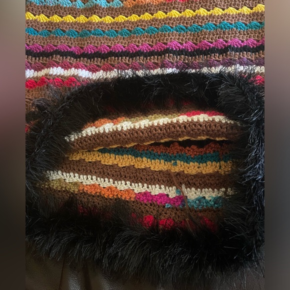 DIY Knit Afghan Skirt with Boa Hem. - Picture 2 of 3